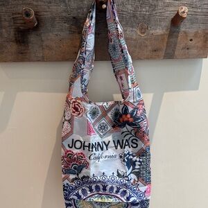 Johnny Was Floral Multicolor Tote Bag